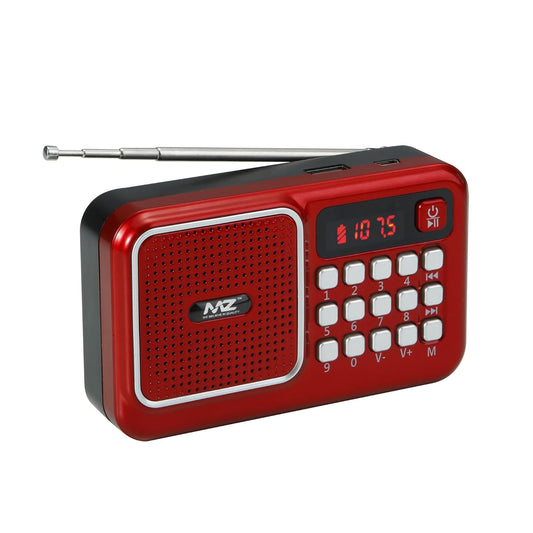 MZ M41VP (FM Super Radio) with Bluetooth/USB/Aux/TFT Card 1200mAh Battrey FM Radio