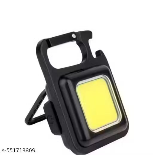 Multifunction Keychain LED Light with COB Floodlight, Bottle Opener & Magnetic Base – USB Rechargeable