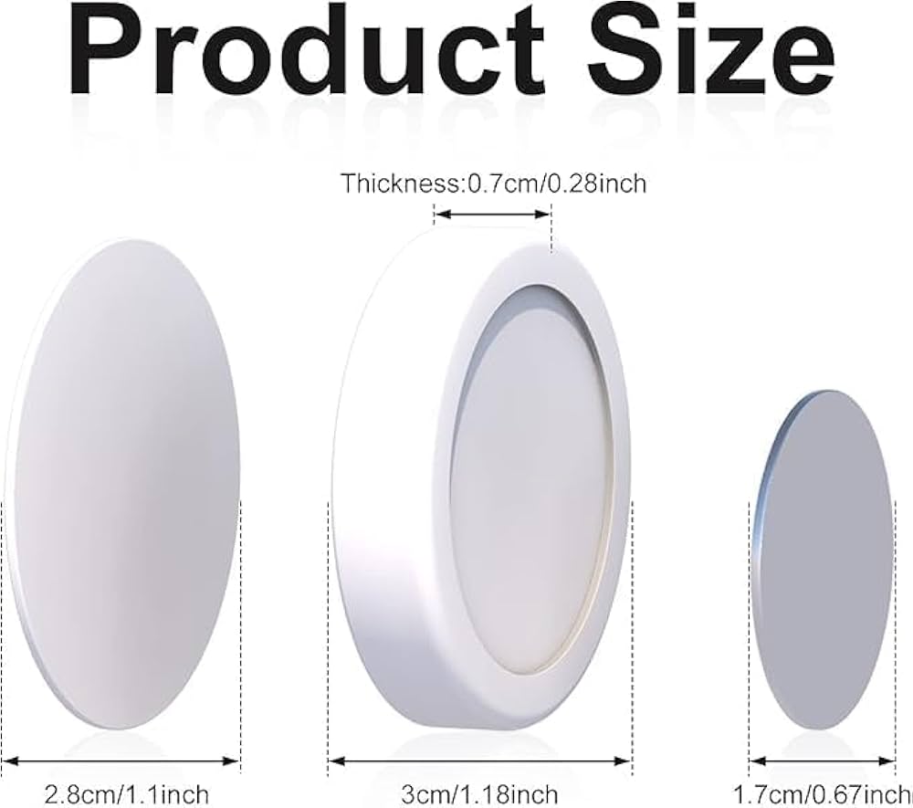 4Pcs Magnetic Remote Control Holder Wall Mount, Hole Free TV Remote Holder Self-Adhesive, Remote Control Holder Organizers for Tv Backside As Well As Fan and Air Conditioner