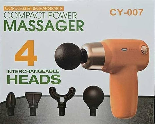 Muscle Massager Gun for Pain Relief, 4 Massage Heads, Cycle Modes
