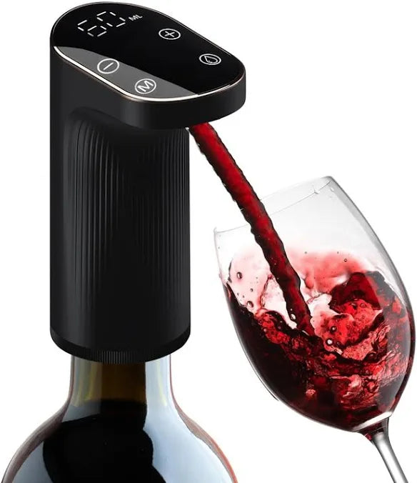 Smart Alcohol Dispenser and Wine Aerator, Peg Measurer Dispenses 1-999ML with Instant Wine Aeration and Self Cleaning