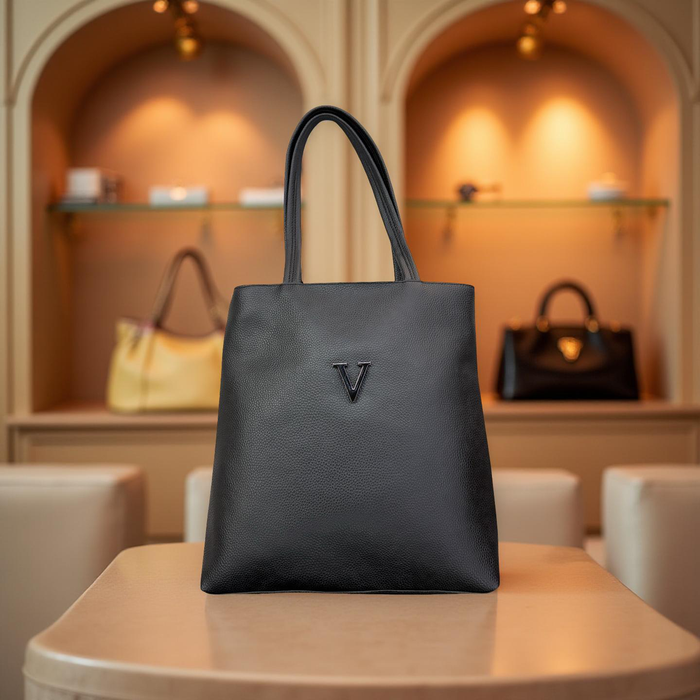 Ladies Tote Bag Leather01