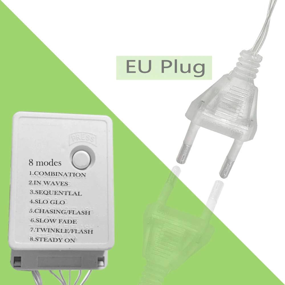 12 LED Star String Light Warm White 138 LEDs, 3 Mtr Decorative Lights for Decoration Christmas, Wedding, Party, Home & Patio Decorative Lighting for Living Room, Parties, Weddings