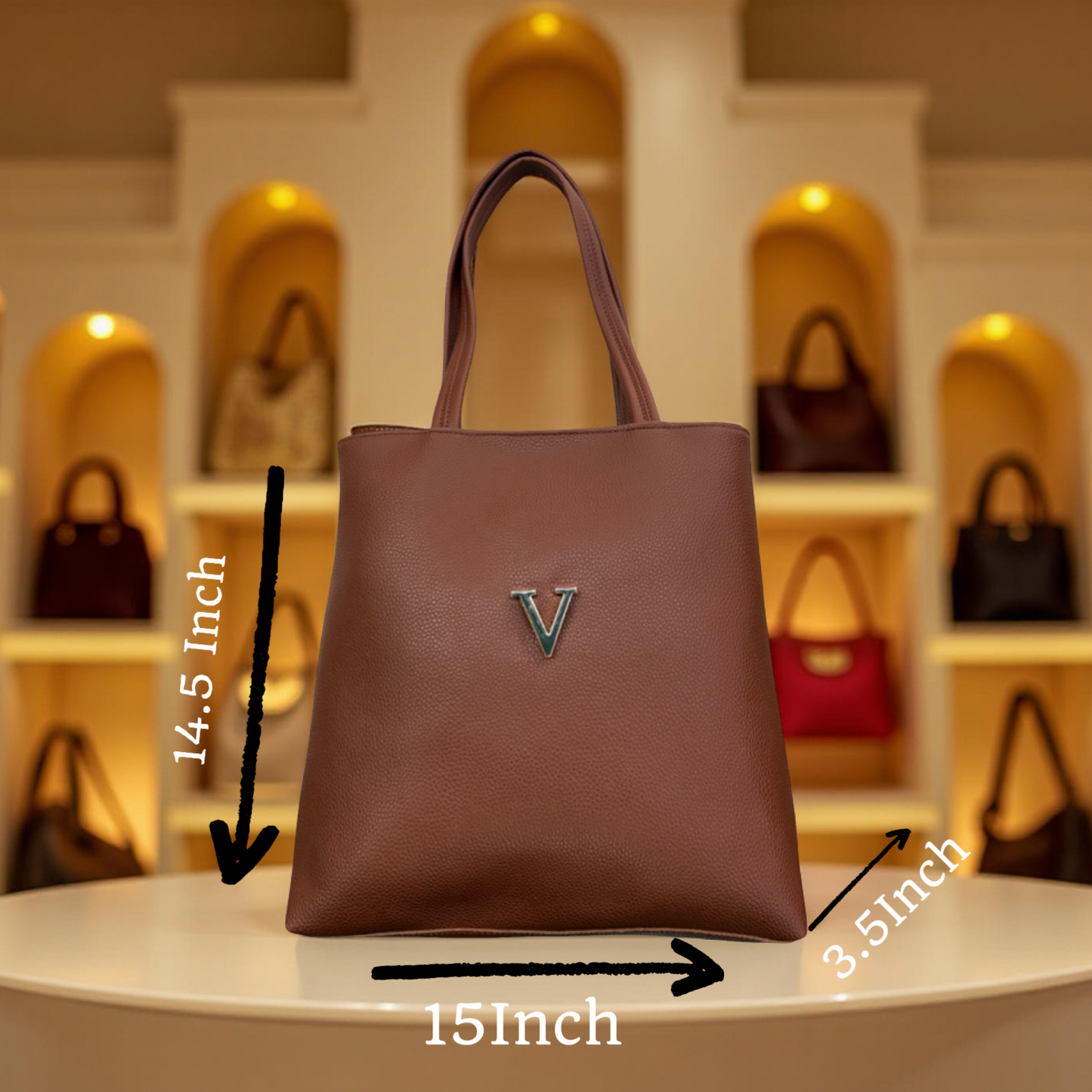 Ladies Tote Bag Leather01