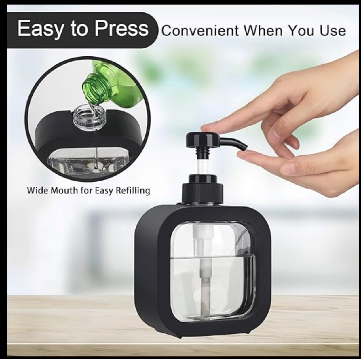 SQUARE LIQUID DISPENSER