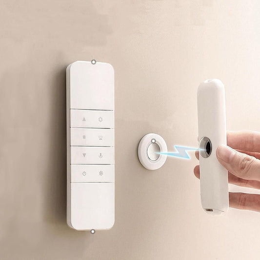 4Pcs Magnetic Remote Control Holder Wall Mount, Hole Free TV Remote Holder Self-Adhesive, Remote Control Holder Organizers for Tv Backside As Well As Fan and Air Conditioner