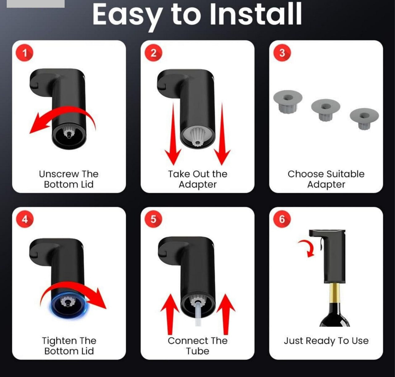 Smart Alcohol Dispenser and Wine Aerator, Peg Measurer Dispenses 1-999ML with Instant Wine Aeration and Self Cleaning