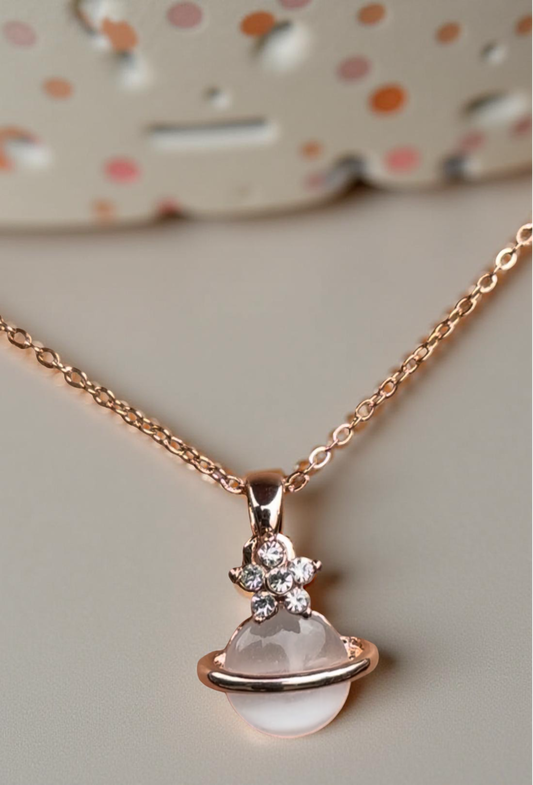 Stylinsteel rose gold necklace
