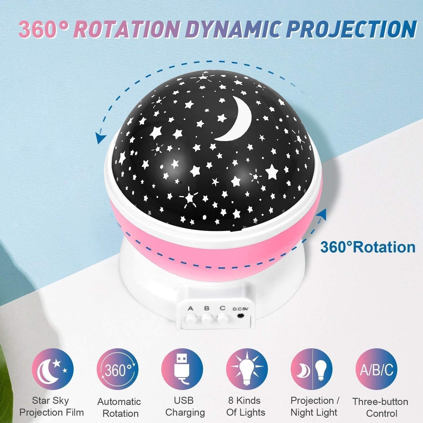 Star Master 360° Rotating Projection Lamp