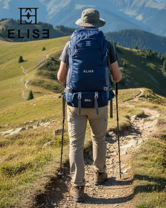 Elise 55L Premium Trekking Backpack – Durable, Spacious & Adventure-Ready