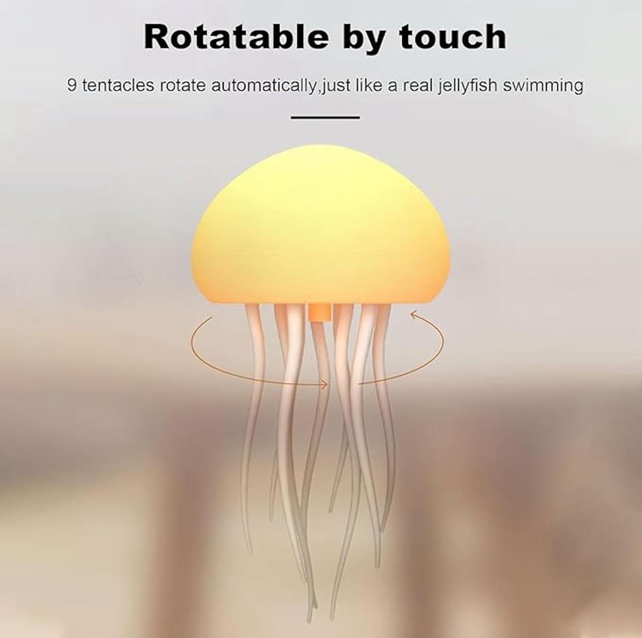 Jellyfish Lamp | Jellyfish Lamp with Dancing Legs | RGB Gradient Jellyfish Bedside Lamp