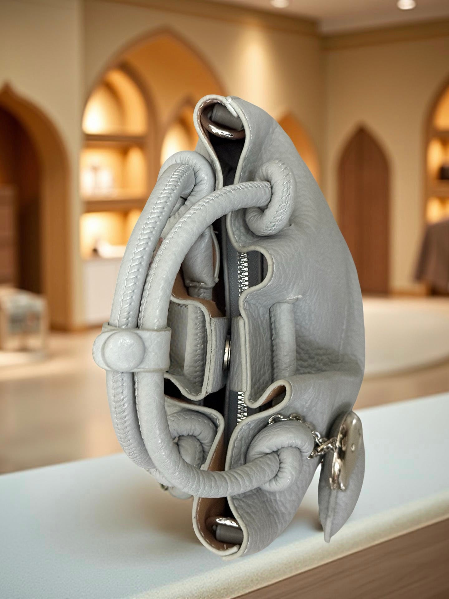 Premium Imported Leather Sling Bag with Removable Mini Purse